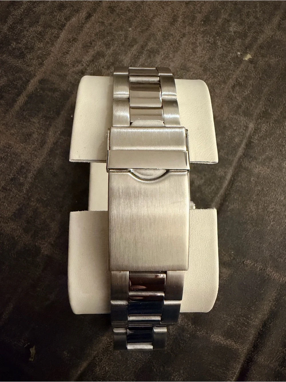Men’s Silver Stainless Steel Bracelet Watch - Silver Dial